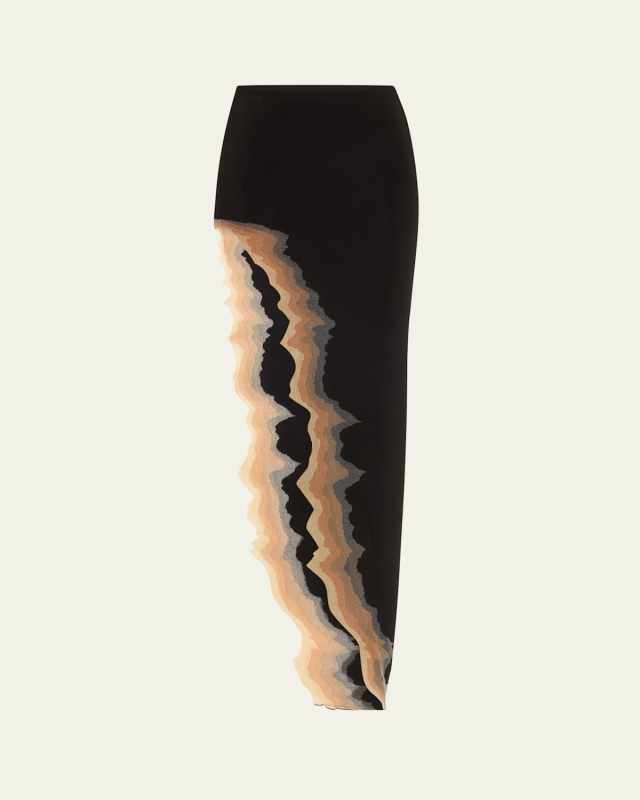 Flame Slit Maxi Skirt